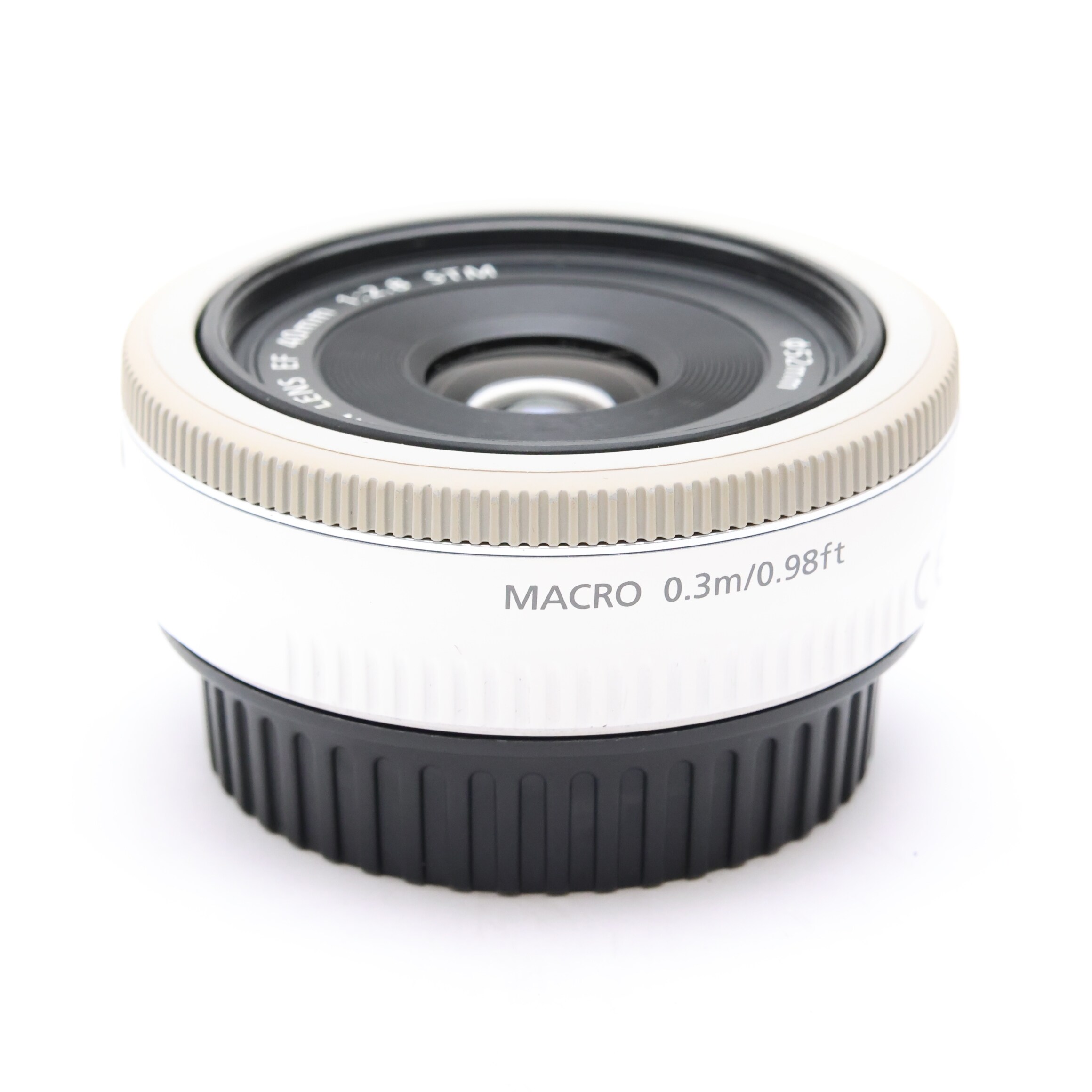 中古)Canon (キヤノン) EF40mm F2.8 STM ホワイト（商品ID 