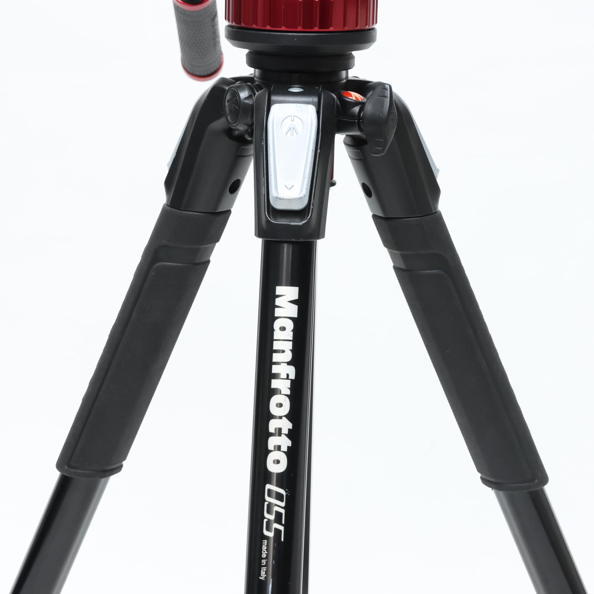 中古)Manfrotto (マンフロット) 055プロアルミニウム三脚3段+MVH502AH