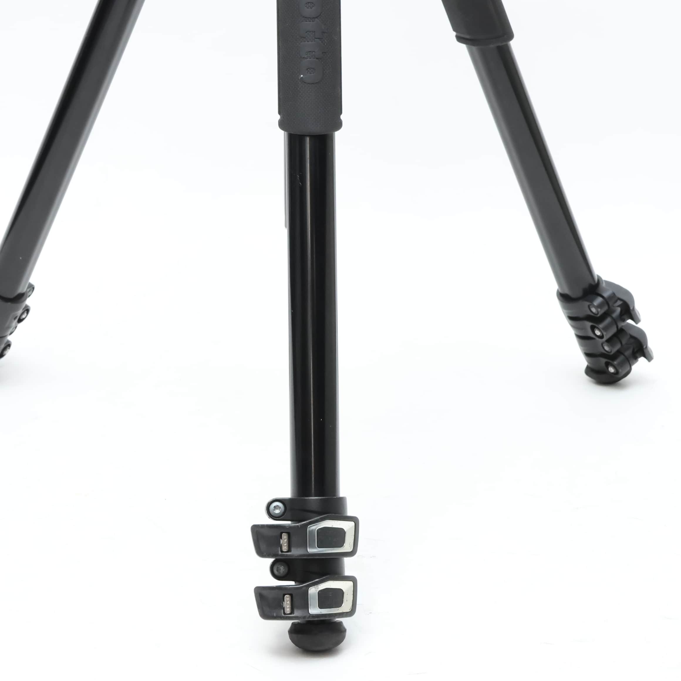 中古)Manfrotto (マンフロット) 055プロアルミニウム三脚3段+MVH502AH