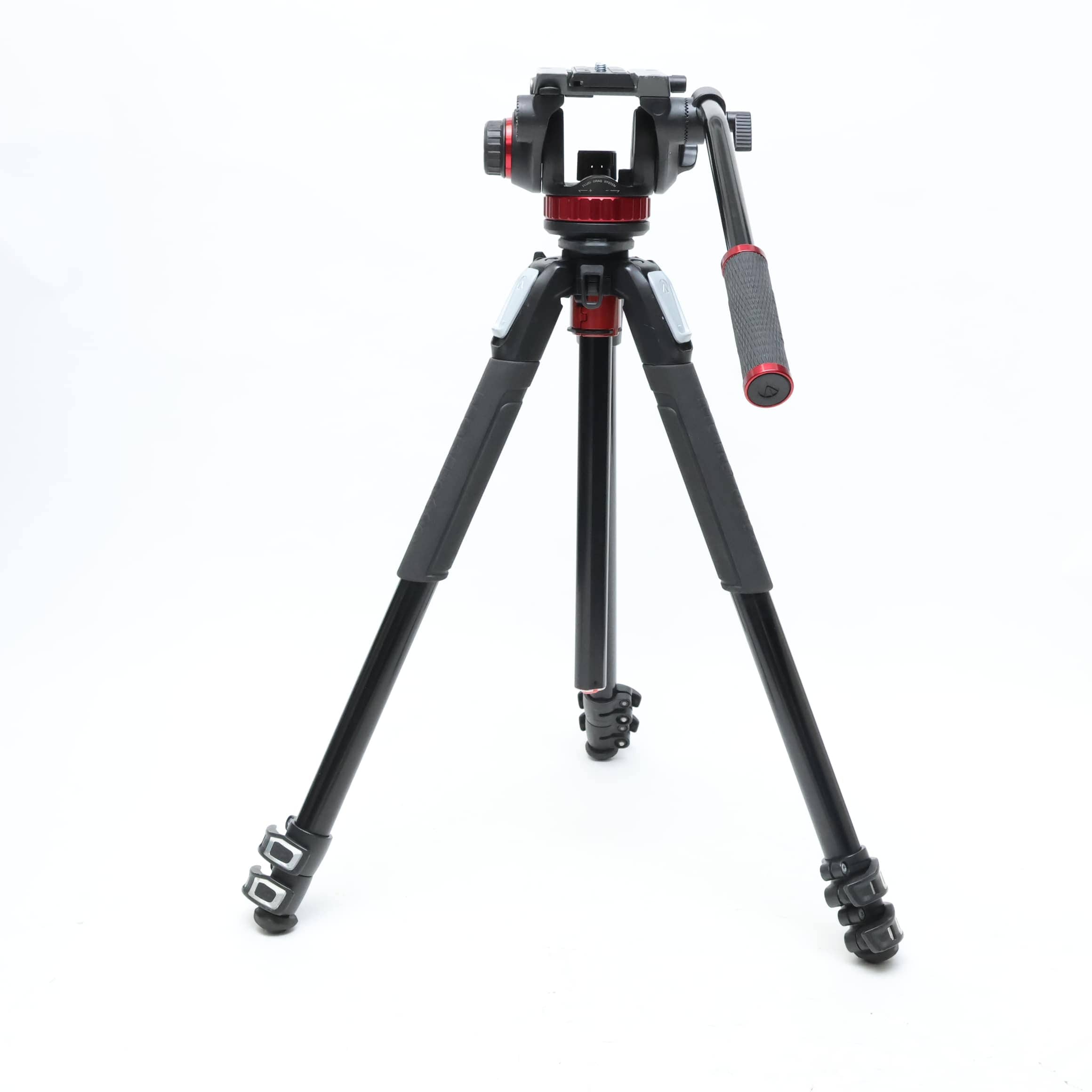 中古)Manfrotto (マンフロット) 055プロアルミニウム三脚3段+MVH502AH