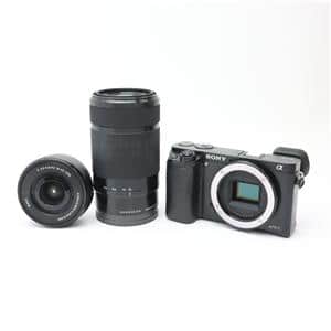 SONY α6000 ダブルズームレンズキット ブラック α（ソニー） ソニー SONY α6000 ILCE-6000 ダブルレンズセット