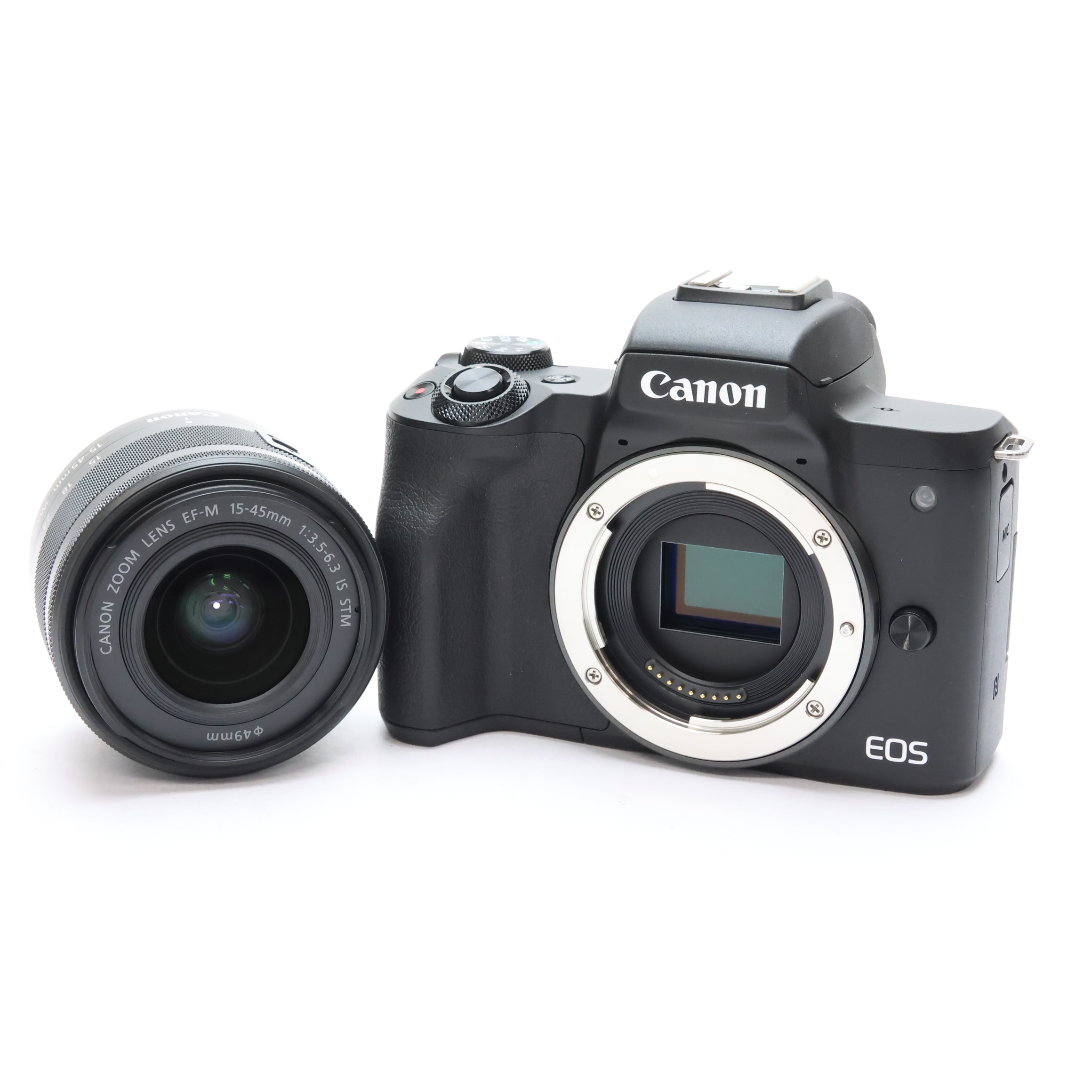 中古)Canon (キヤノン) EOS Kiss M EF-M15-45 IS STM レンズキット