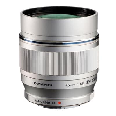 新品)OLYMPUS (オリンパス) M.ZUIKO DIGITAL ED 75mm F1.8 シルバー