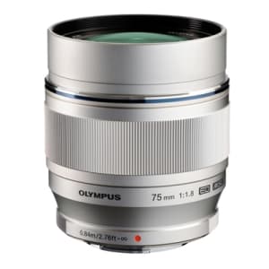 新品)OLYMPUS (オリンパス) M.ZUIKO DIGITAL ED 75mm F1.8 シルバー ...