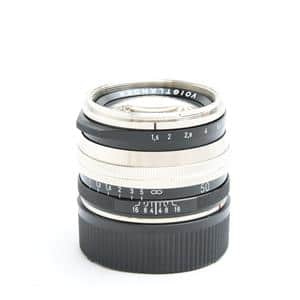 Voigtlander (フォクトレンダー) NOKTON Vintage Line 50mm F1.5 Aspherical II VM SC（ライカM用） ニッケル・ブラックペイント メイン