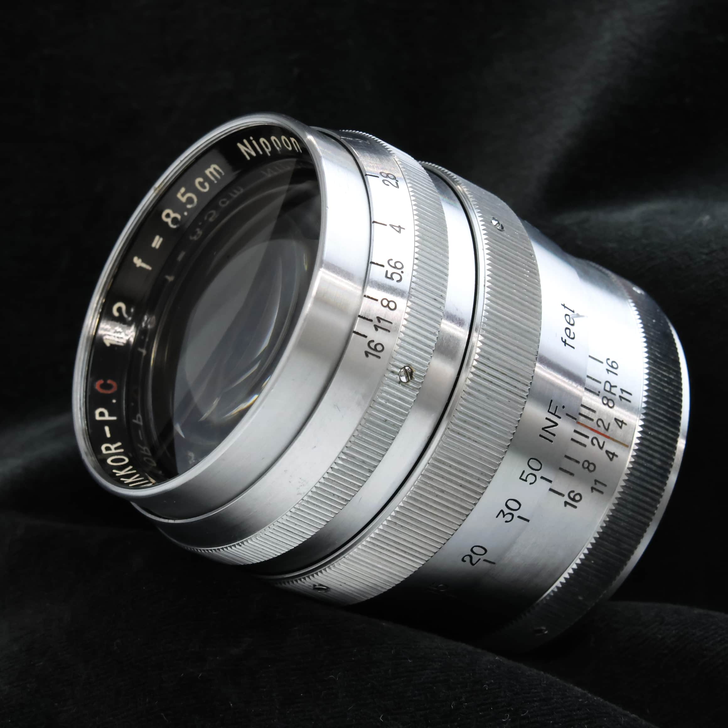 【動作確認済】 Nikon F F1024-265-8v p 中古)Nikon (ニコン) NIKKOR-P (L) 85mm F2（MADE IN OCCUPIED JAPAN