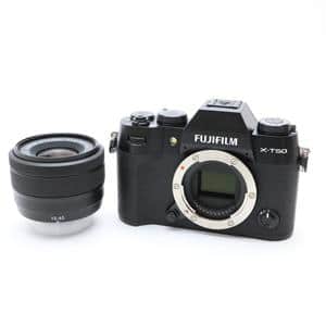【美品】FUJIFILM X-T50＋XC15-45レンズキット FUJIFILM X-T50 XC15-45mmレンズキット ミラーレス一眼カメラ ブラック