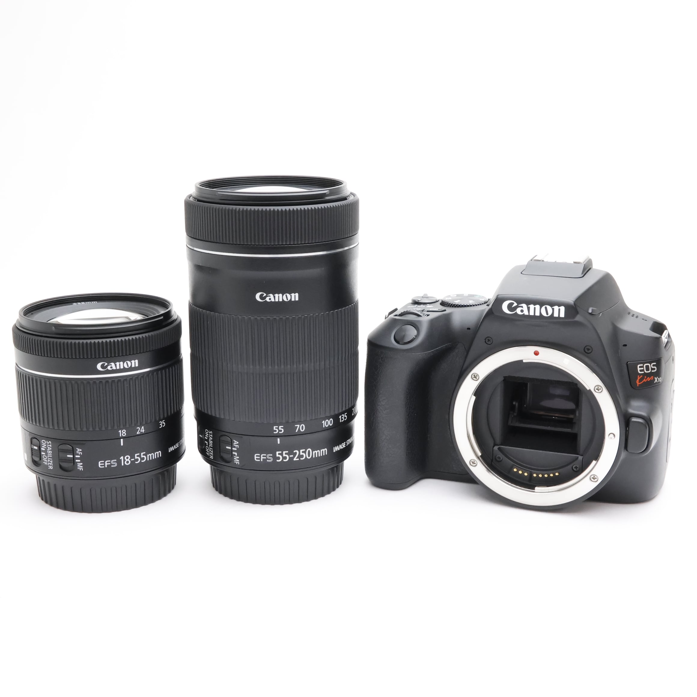 中古)Canon (キヤノン) EOS Kiss X10 ダブルズームキット ブラック 