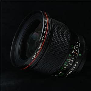 キャノン NEW FD24mm F1.4L New Canon FD 24mm F1.4L MF Wide Angle Lens. Box, Caps