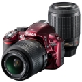 Nikon (ニコン) D3100 200mm ダブルズームキット レッド