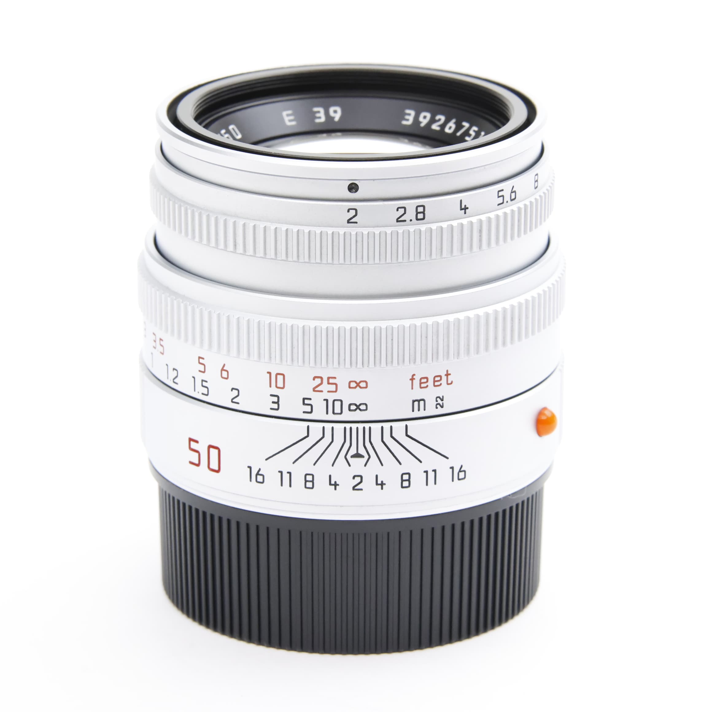 中古)Leica (ライカ) ズミクロン M50mm F2 レンズフード組込 シルバー