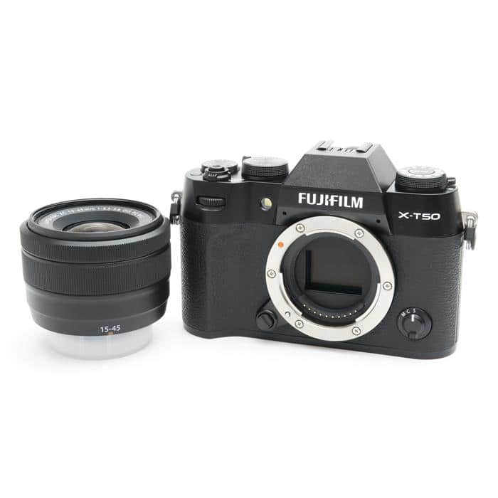 中古)FUJIFILM (フジフイルム) X-T50 XC15-45mmレンズキット ブラック 