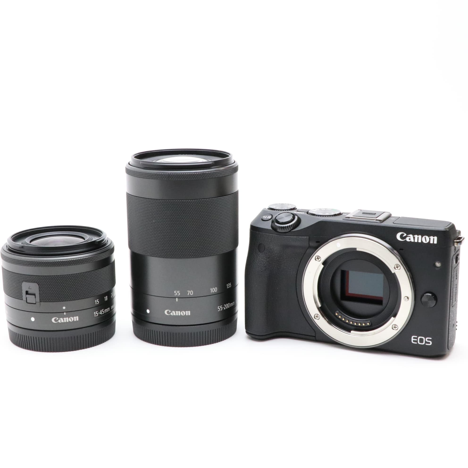中古)Canon (キヤノン) EOS M3 ダブルズームキット2 ブラック（商品ID