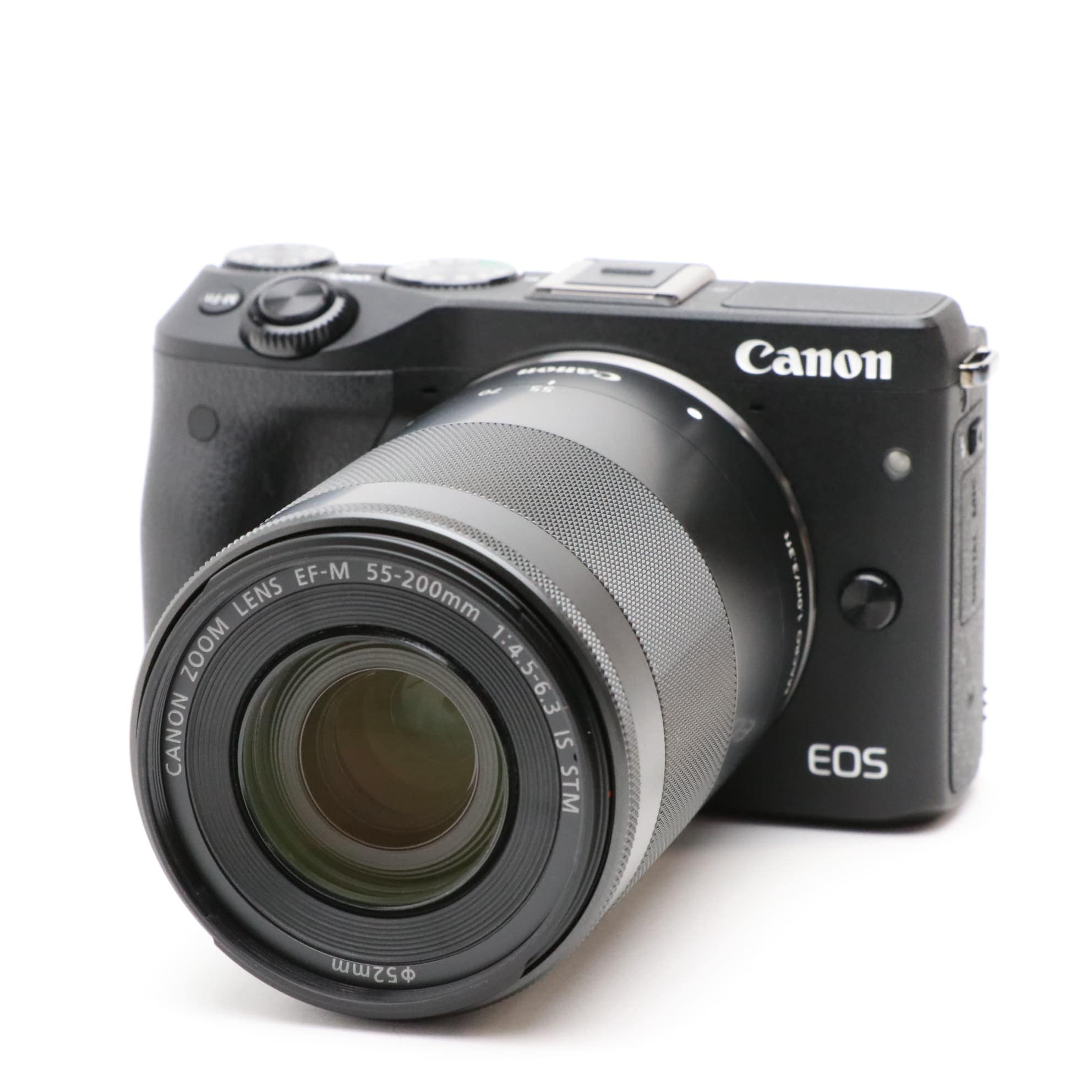 【中古】Canon キヤノン EOS M3 ブラック ダブルズームキット 元箱付き EOS キヤノン Canon M3 レンズキット ブラック ミラーレス 一眼レフ