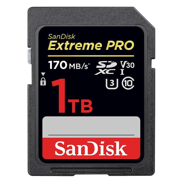 (新品)SanDisk (サンディスク) ExtremePRO SDXCカード UHS-I 1TB  SDSDXXY-1T00-JNJIP（商品ID：4523052022531）詳細ページ |  デジタルカメラ、ミラーレスカメラ、交換レンズの総合サイト｜マップカメラ