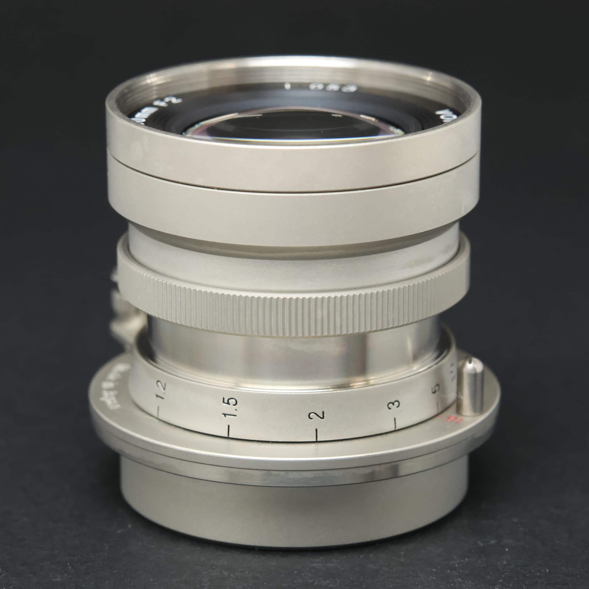中古)Voigtlander (フォクトレンダー) HELIAR 50mm F2 ニッケルメッキ