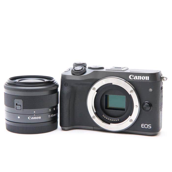 (中古)Canon (キヤノン) EOS M6 EF-M15-45 IS STM レンズキット  ブラック（商品ID：3717015917540）詳細ページ | デジタルカメラ、ミラーレスカメラ、交換レンズの総合サイト｜マップカメラ