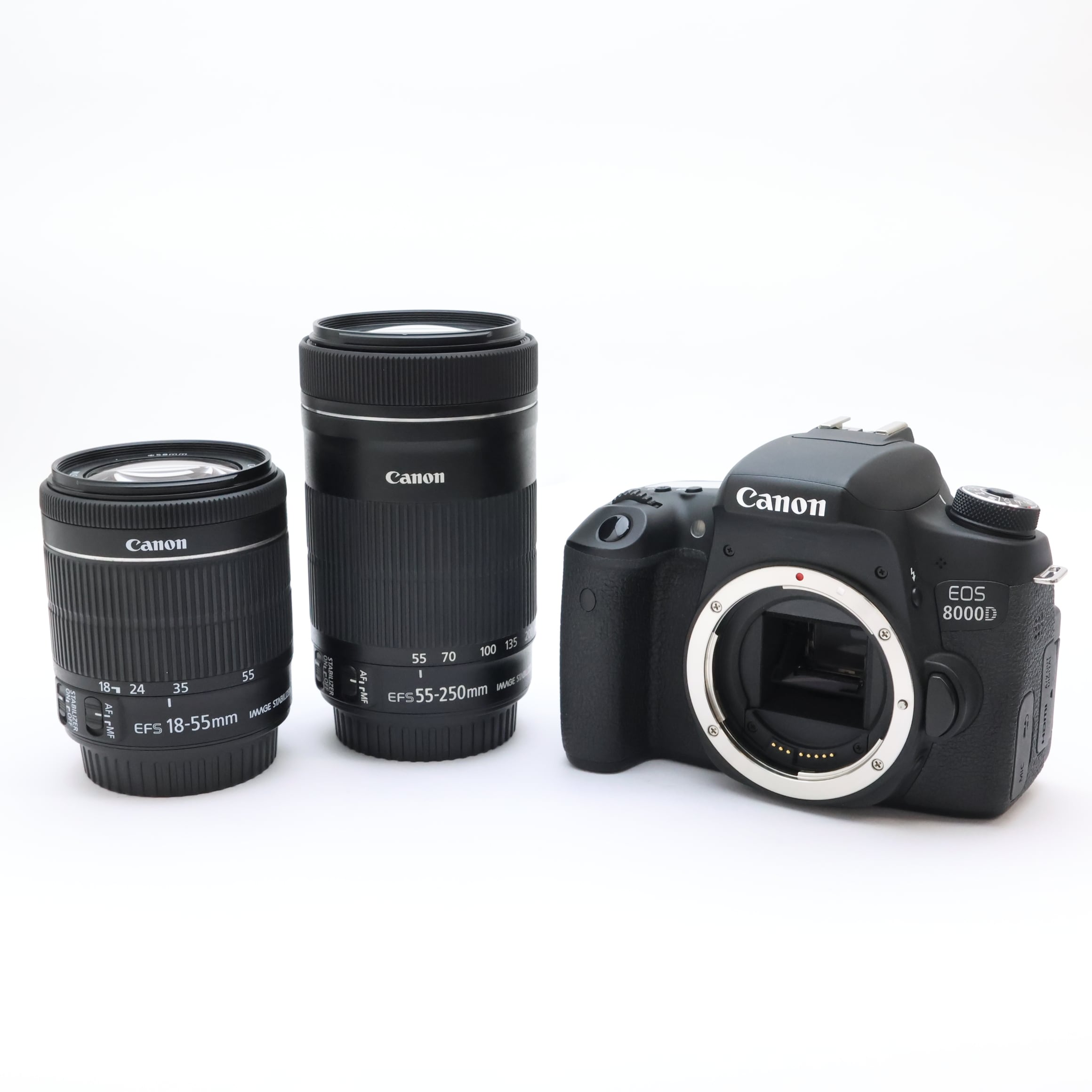 Canon EOS 8000D ダブルズームキット 中古品 極美品 デジタル一眼 中古)Canon (キヤノン) EOS 8000D ダブルズームキット（商品ID