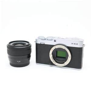 FUJIFILM (フジフイルム) X-E4 XC15-45mmレンズキット シルバー」の