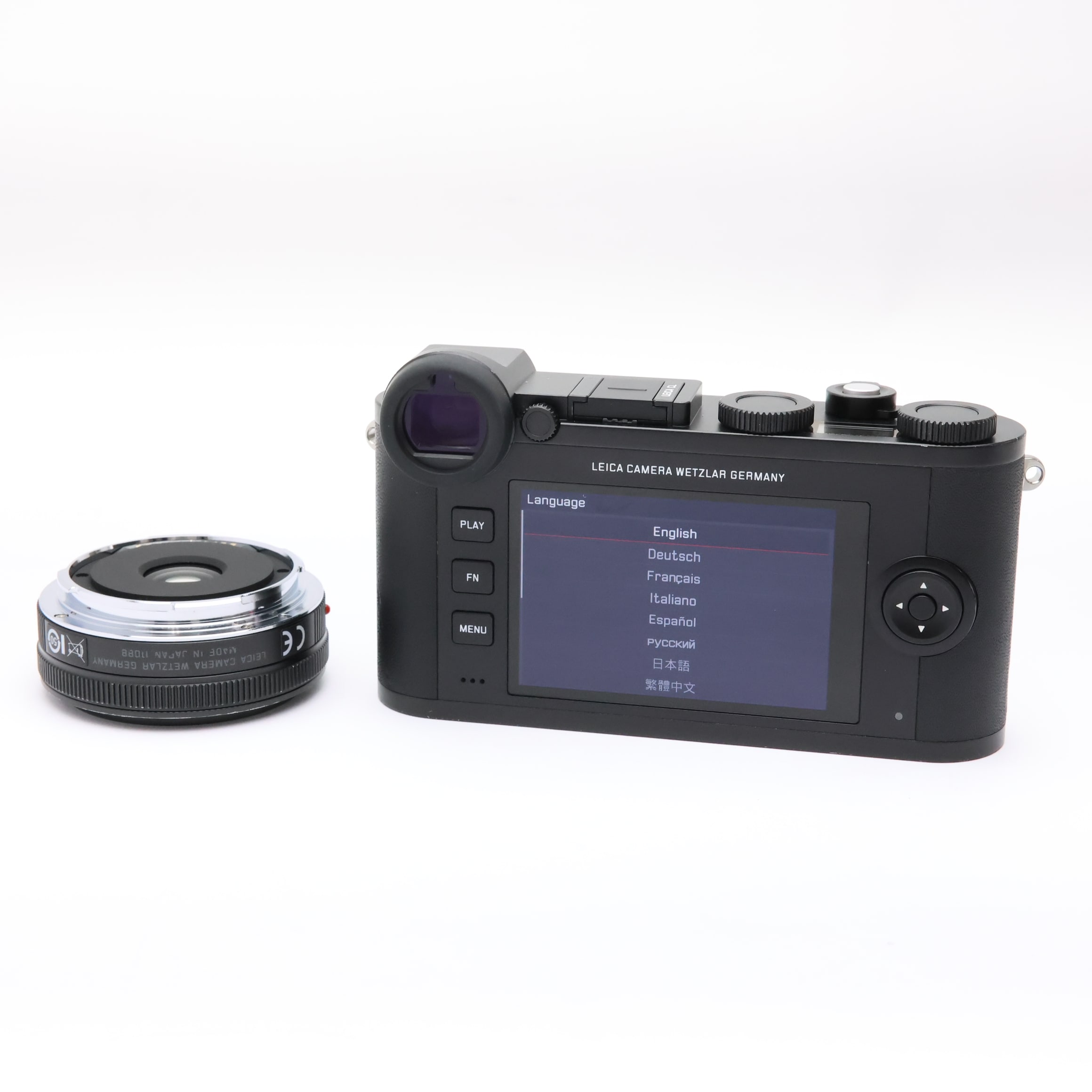 超美品 希少 LEICA CL ライカ 一眼レフカメラ プライムキット レンズ付 中古)Leica (ライカ) CL プライムキット 18mm ブラック（商品ID