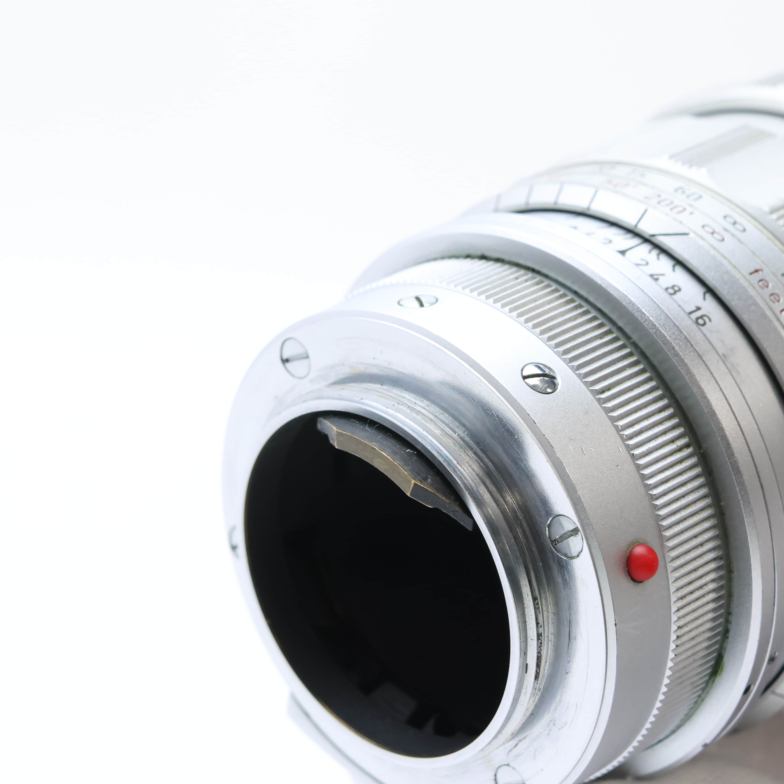 中古)Leica (ライカ) ズミクロン L90mm F2 レンズフード組込 シルバー