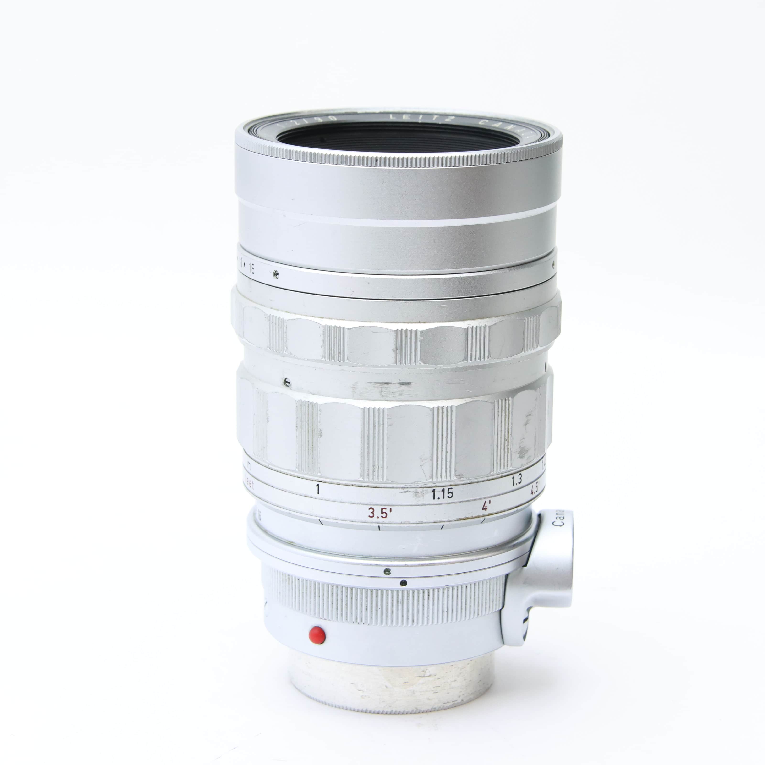 中古)Leica (ライカ) ズミクロン L90mm F2 レンズフード組込 シルバー