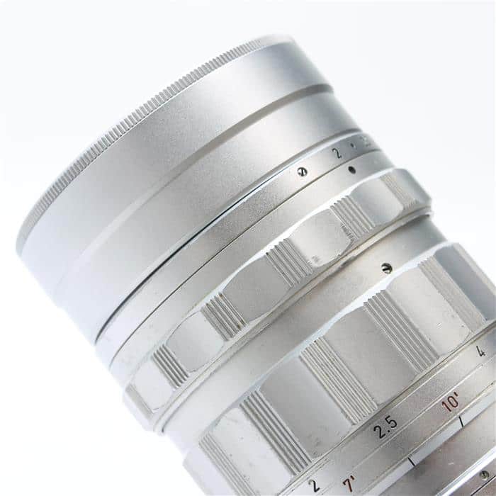 中古)Leica (ライカ) ズミクロン L90mm F2 レンズフード組込 シルバー