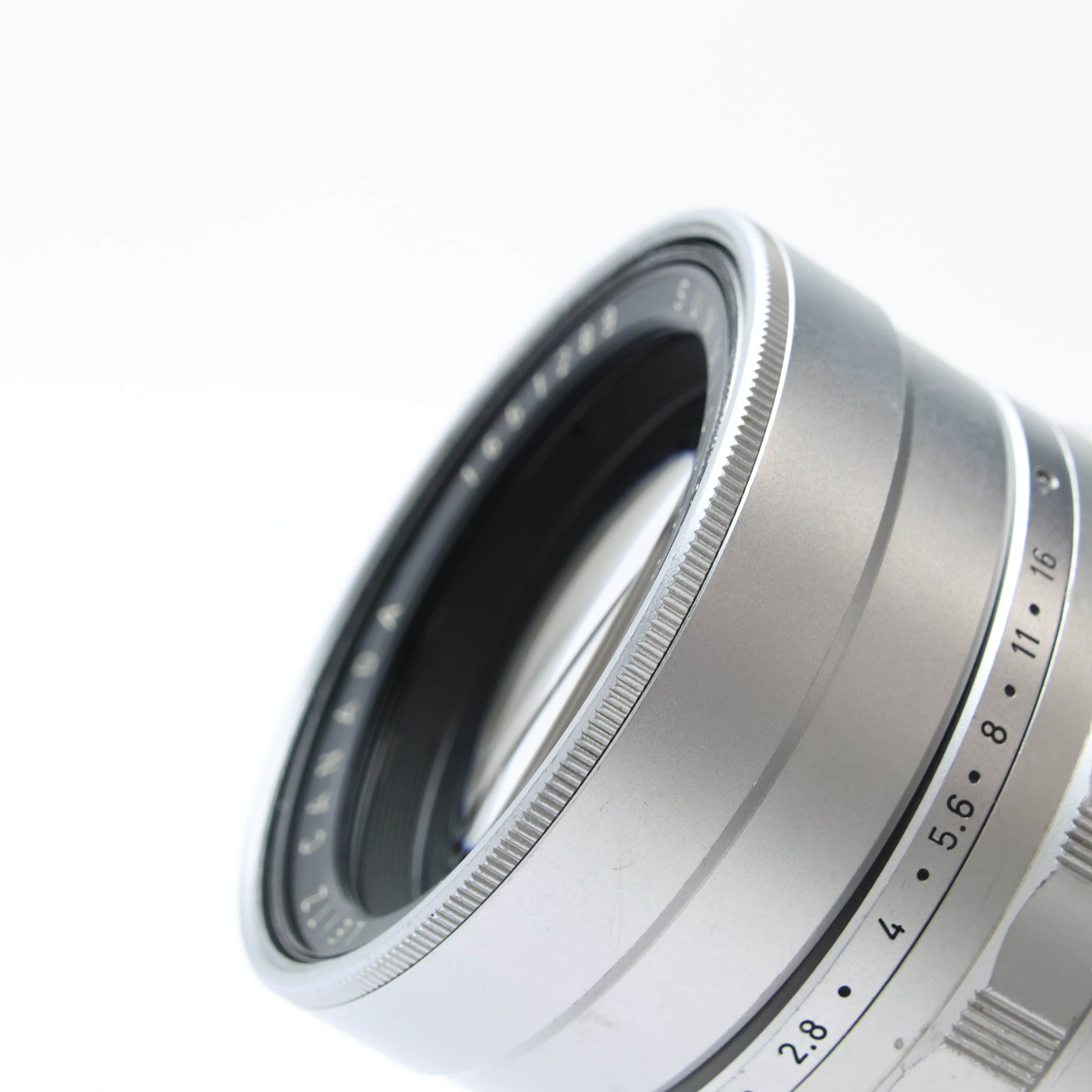 中古)Leica (ライカ) ズミクロン L90mm F2 レンズフード組込 シルバー