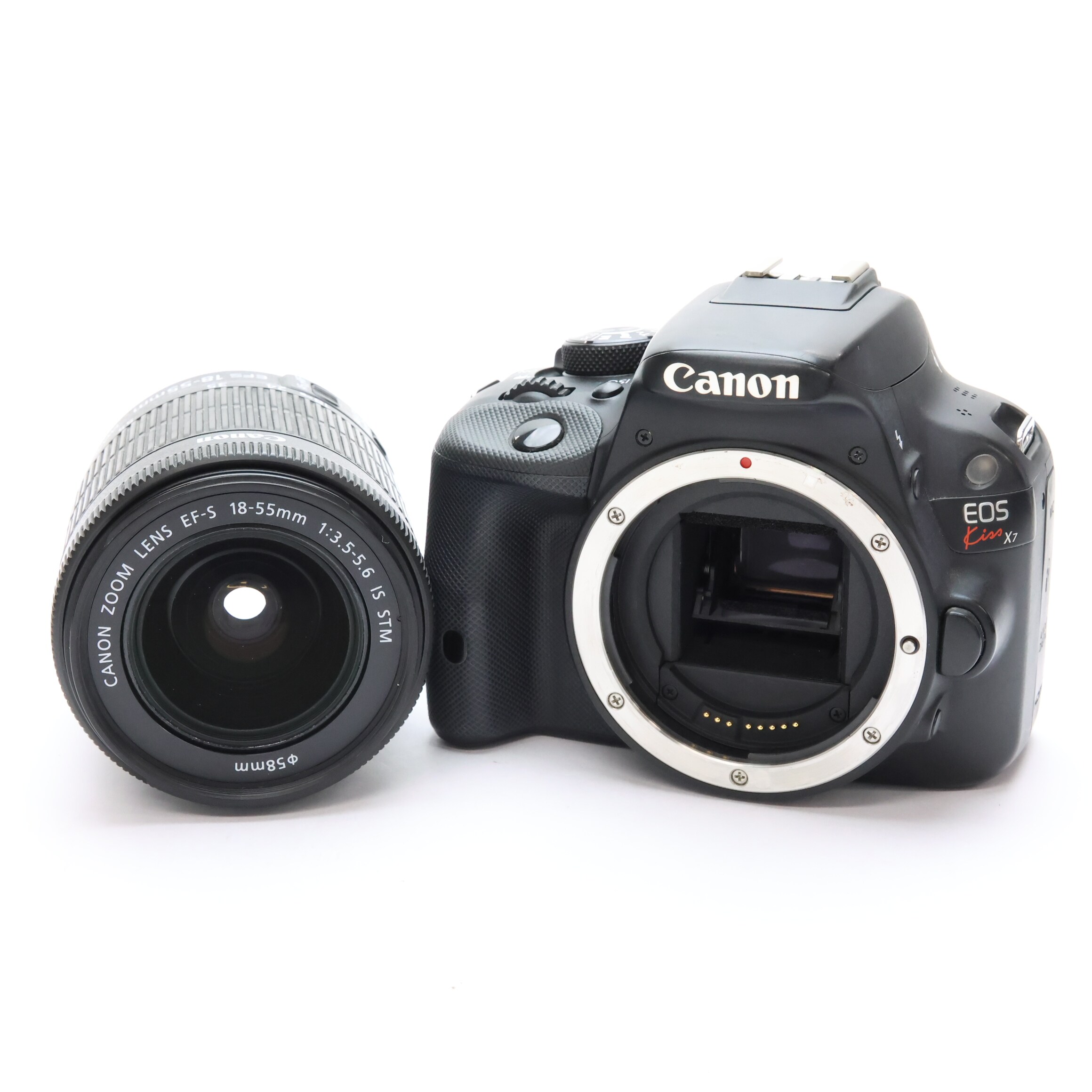中古)Canon (キヤノン) EOS Kiss X7 EF-S18-55 IS STM レンズキット 
