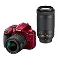 Nikon (ニコン) D3400 ダブルズームキット レッド