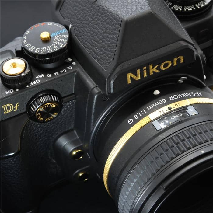 極美品 Nikon Df ゴールド 50mm f1.8G ショット数2回 元箱付 中古)Nikon (ニコン) Df 50mm F1.8G Special Gold Editionキット
