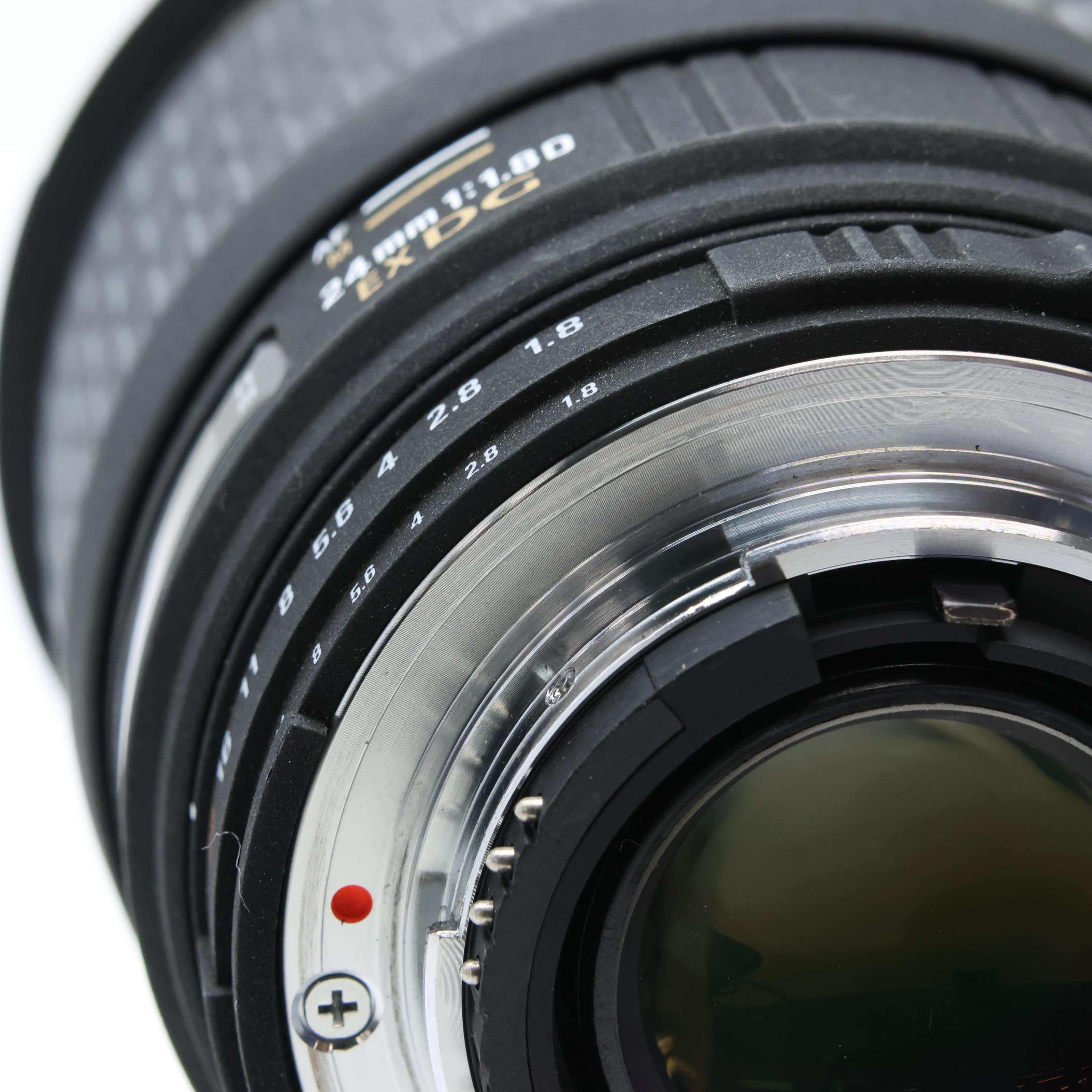 【銘玉】動作◎ シグマ 24mm F1.8 EX DG MACRO ニコンF 中古)SIGMA (シグマ) 24mm F1.8 EX DG ASPHERICAL MACRO (ニコンF用