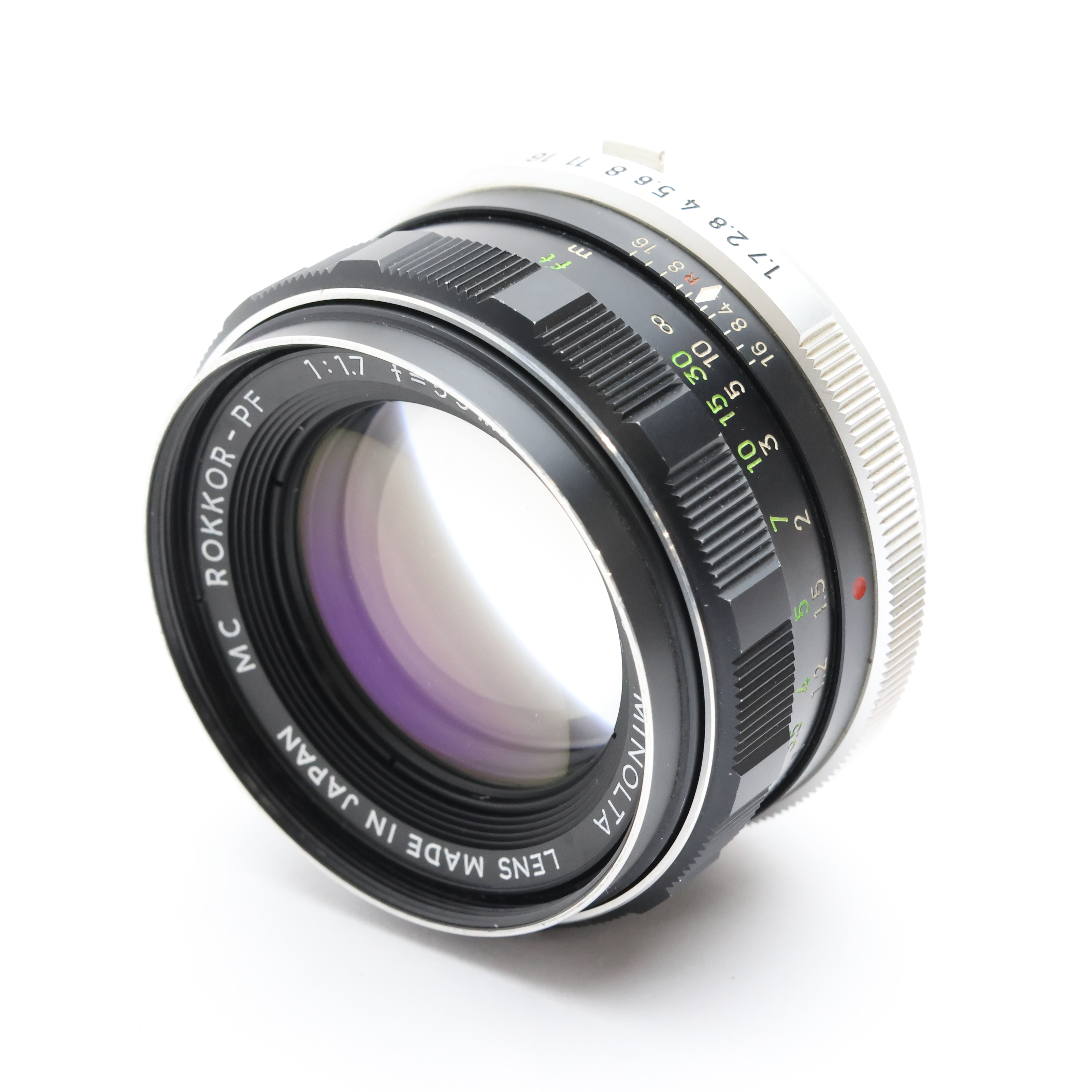中古)MINOLTA (ミノルタ) MC 55mm F1.7 ※ピントリング金属削り出し