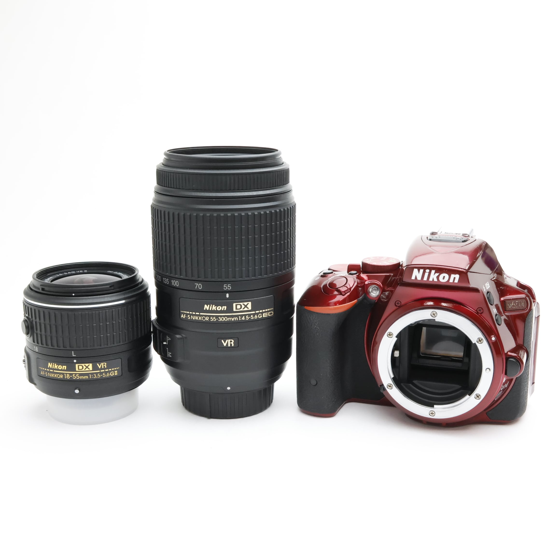 ニコン Nikon D5500 レッド 18-55 VR II 標準ズームキット D5500 VR