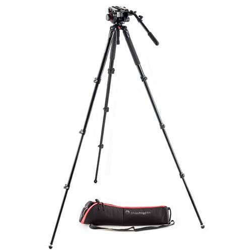 Manfrotto (マンフロット) ビデオキット シングルレッグ4段アルミ 504HD付 MVK504AQ