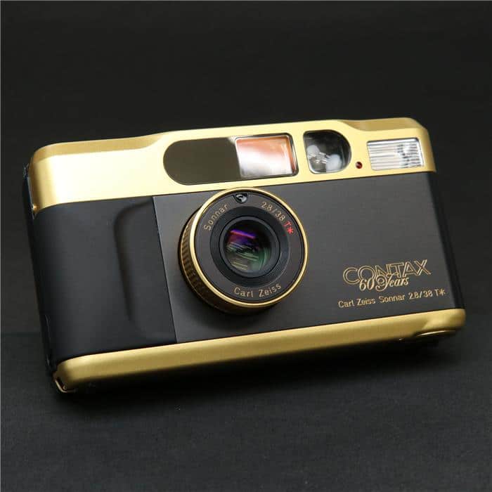 【週末特価】外観美品・動作確認済☆CONTAX T2　コンタックス 中古)CONTAX (コンタックス) T2 (60th) ゴールド（商品ID