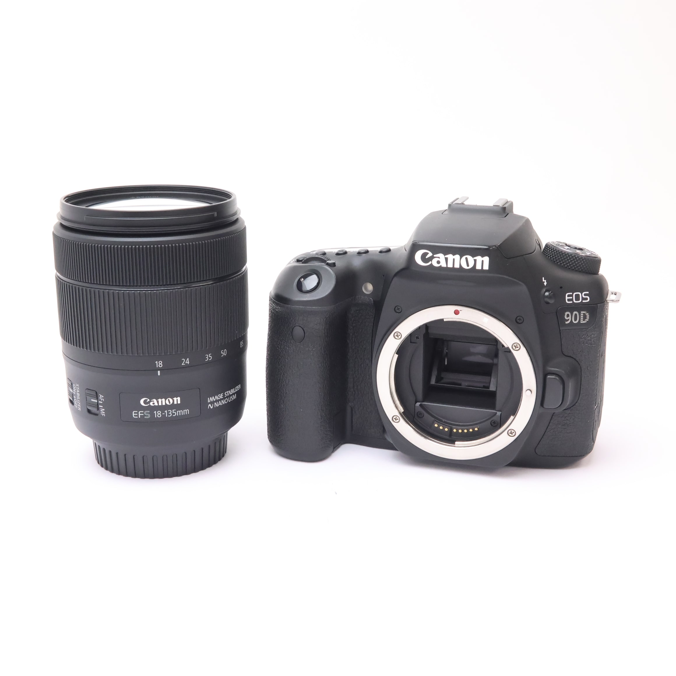 中古)Canon (キヤノン) EOS 90D EF-S18-135 IS USM レンズキット（商品