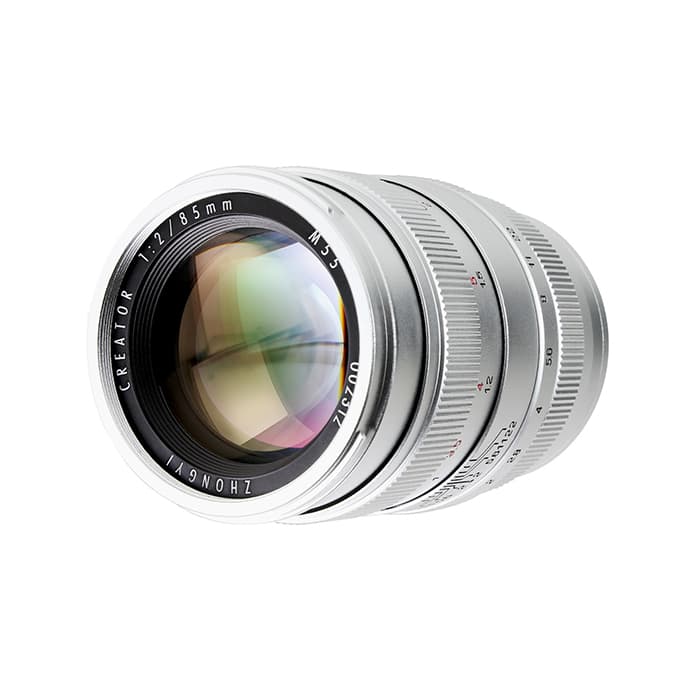 新品)中一光学 CREATOR 85mm F2 (ソニーE用/フルサイズ対応) シルバー