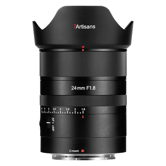 中古 美品 レンツ α-4G 新品)七工匠 (しちこうしょう) 7Artisans 24mm F1.8 AF（ニコンZ用