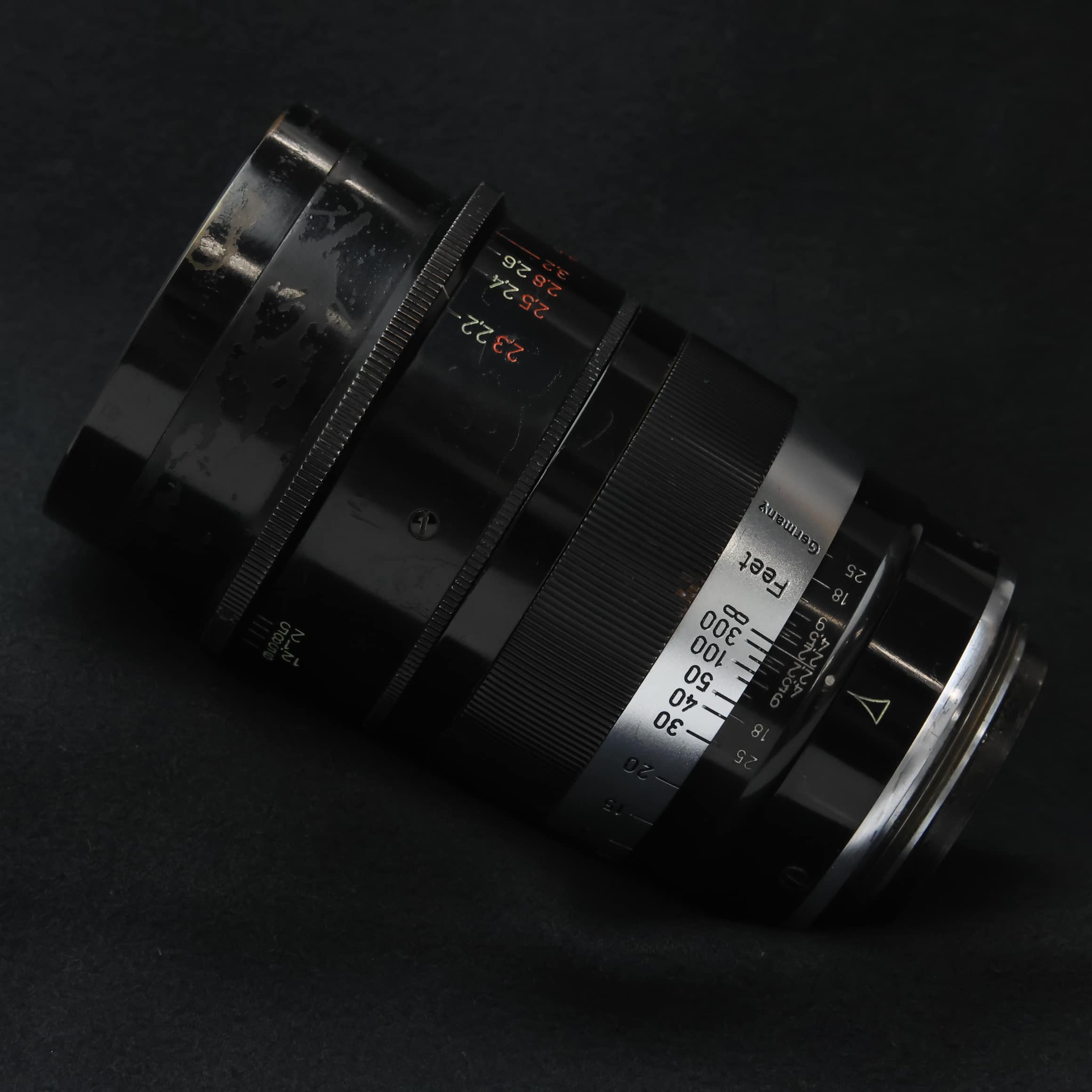 中古)Leica (ライカ) タンバール L90mm F2.2 専用フィルターフード付