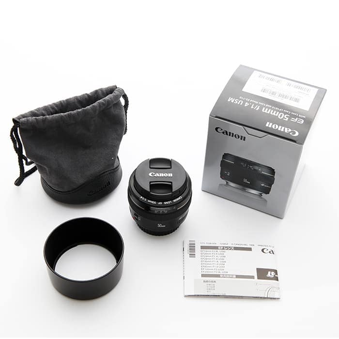 新品)Canon (キヤノン) EF50mm F1.4 USM（商品ID：4960999213644）詳細