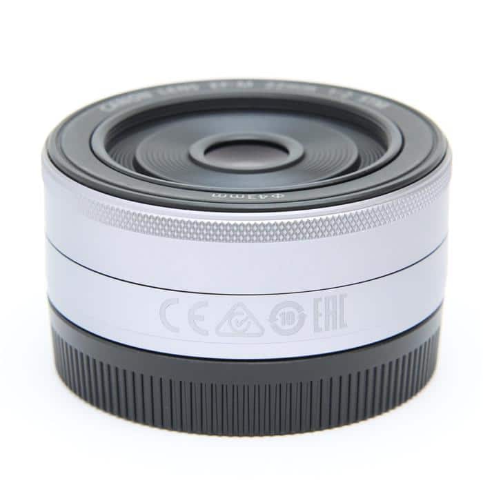 【美品】キャノン　Canon EF-M22mm F2 STM シルバー　キヤノン 中古)Canon (キヤノン) EF-M22mm F2 STM シルバー（商品ID