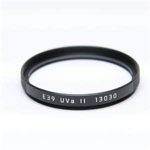 【中古品】ライカ E39 UVa13131レンズフィルター 【LEITZロゴ】 新品)Leica (ライカ) UVAフィルター E39 II ブラック（商品ID