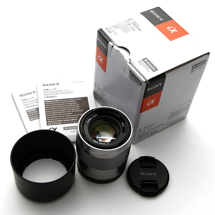 新品)SONY (ソニー) E 50mm F1.8 OSS SEL50F18 シルバー（商品ID