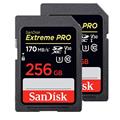 SanDisk (サンディスク) ExtremePRO SDXCカード UHS-I 256GB SDSDXXY-256G-GN4IN 海外パッケージ版 2枚セット