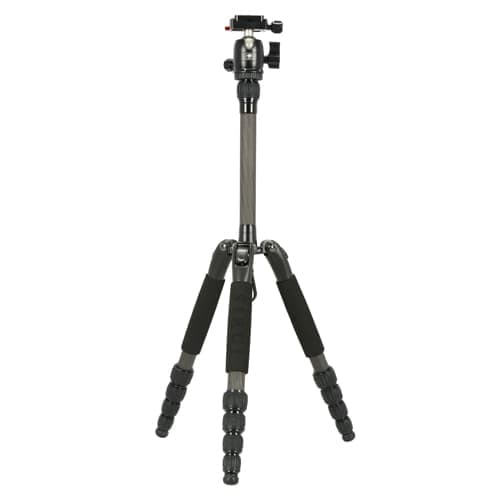 SIRUI (シルイ) 軽量コンパクト カーボン5段三脚 T-025SK + B-00K 雲台セット