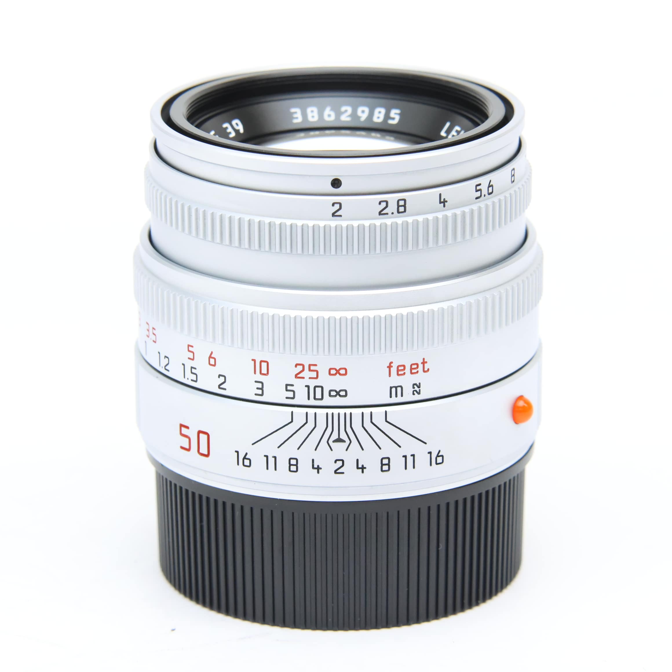 【美品】Leica ライカ ズミクロン M 50mm F2 レンズフード組込 中古)Leica (ライカ) ズミクロン M50mm F2 レンズフード組込 (6bit