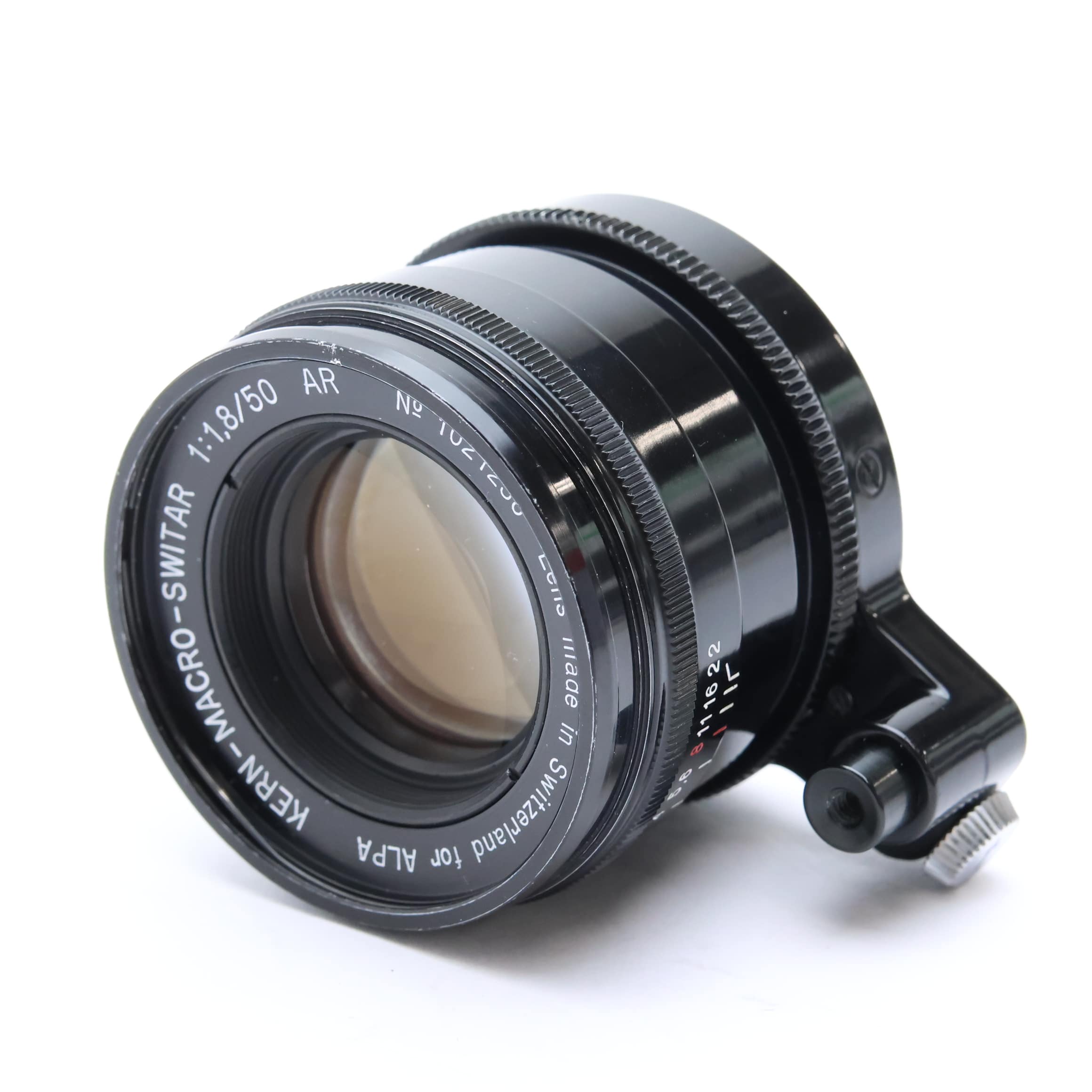 KERN - MACRO - SWITAR 50mm f1.8 Aマクロスイター 中古)ALPA (アルパ) ケルン マクロスイター 50mm F1.8 AR(黒鏡筒