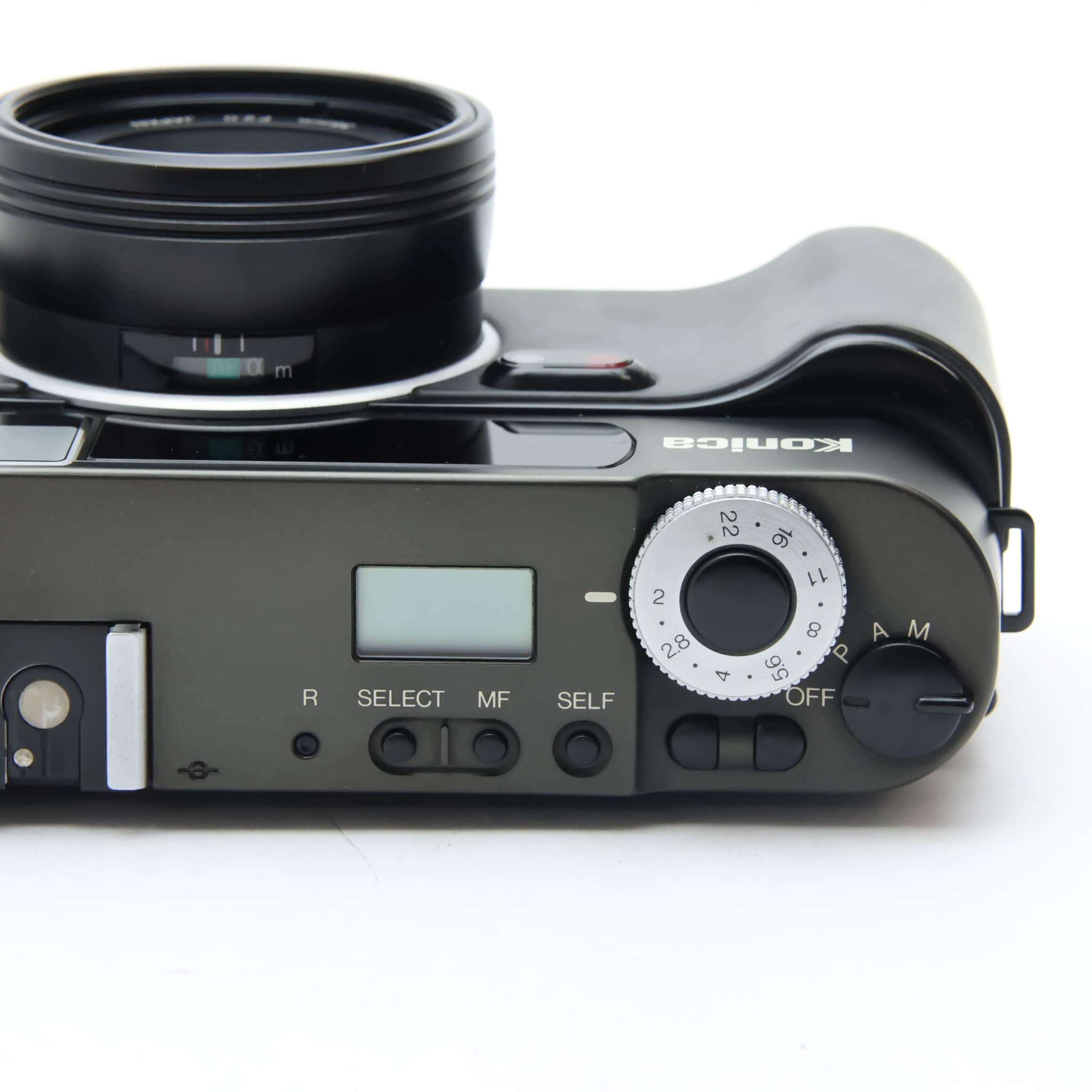 フィルムカメラ Konica HEXAR HX-14 中古)Konica (コニカ) HEXAR + HX-14 ブラック（商品ID：3717022325680