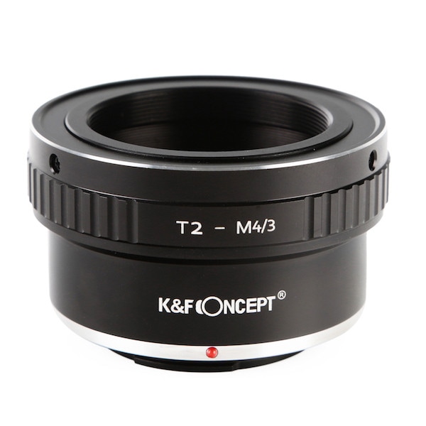 K&F Concept (ケーアンドエフ・コンセプト) マウントアダプター T2レンズ/マイクロフォーサーズボディ用  KF-T2M43